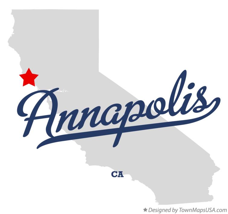 Map of Annapolis California CA