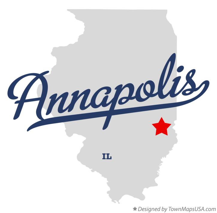 Map of Annapolis Illinois IL