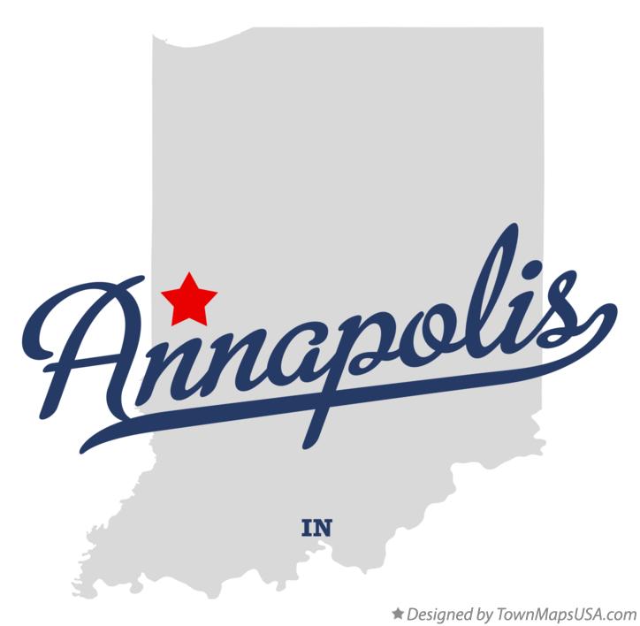 Map of Annapolis Indiana IN