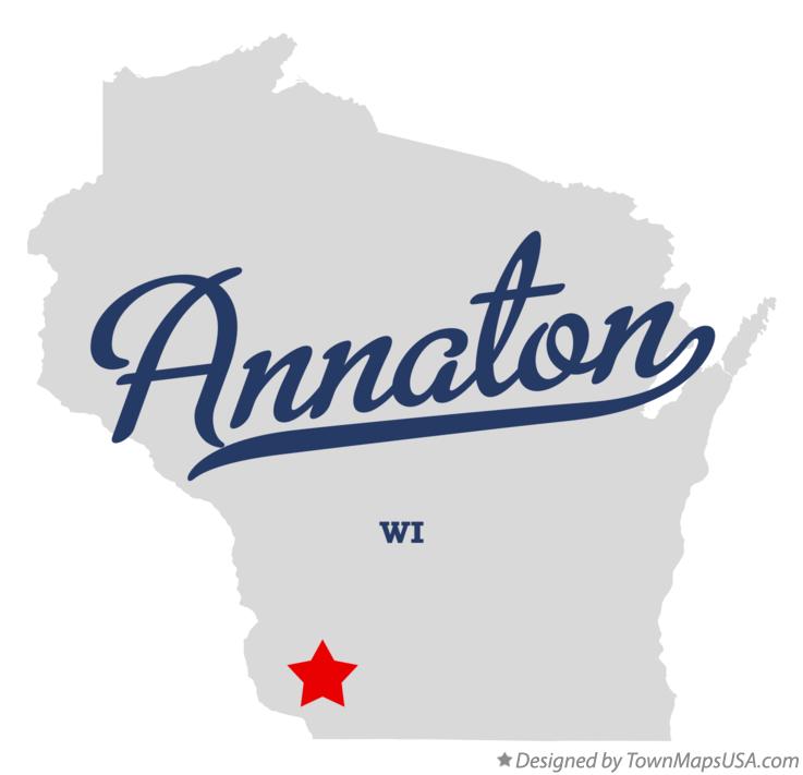 Map of Annaton Wisconsin WI