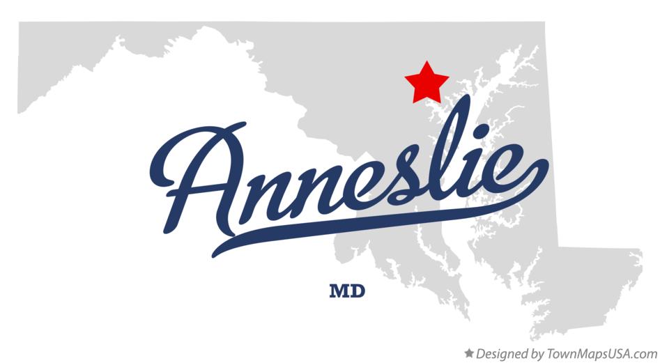 Map of Anneslie Maryland MD