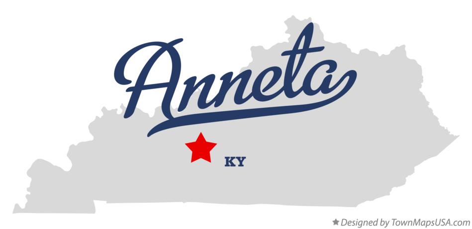 Map of Anneta Kentucky KY