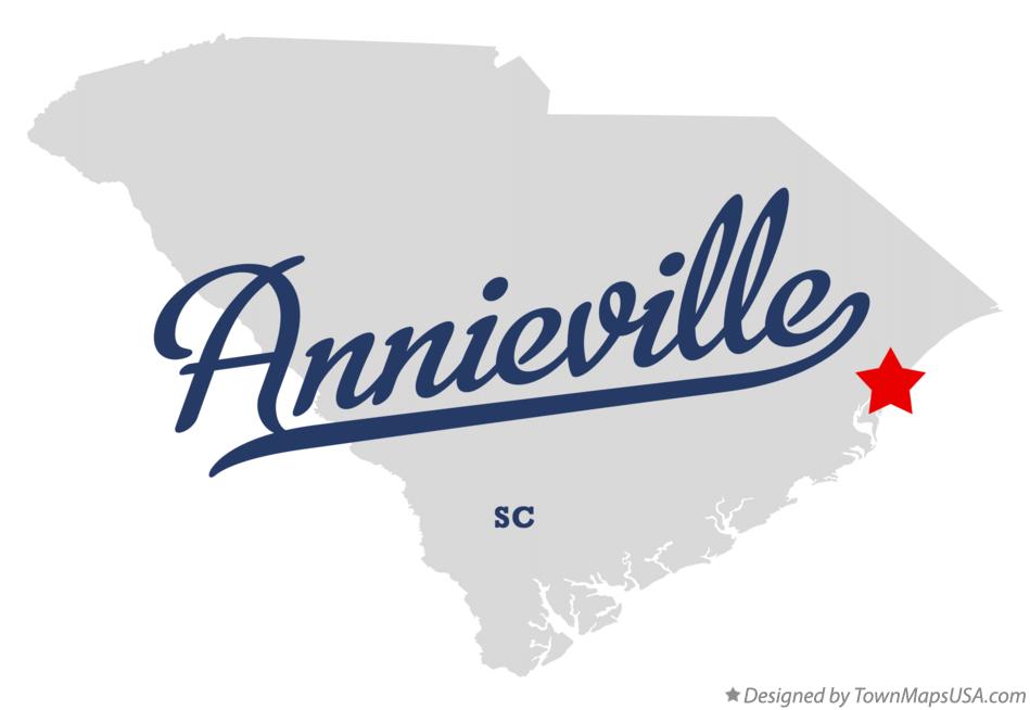 Map of Annieville South Carolina SC