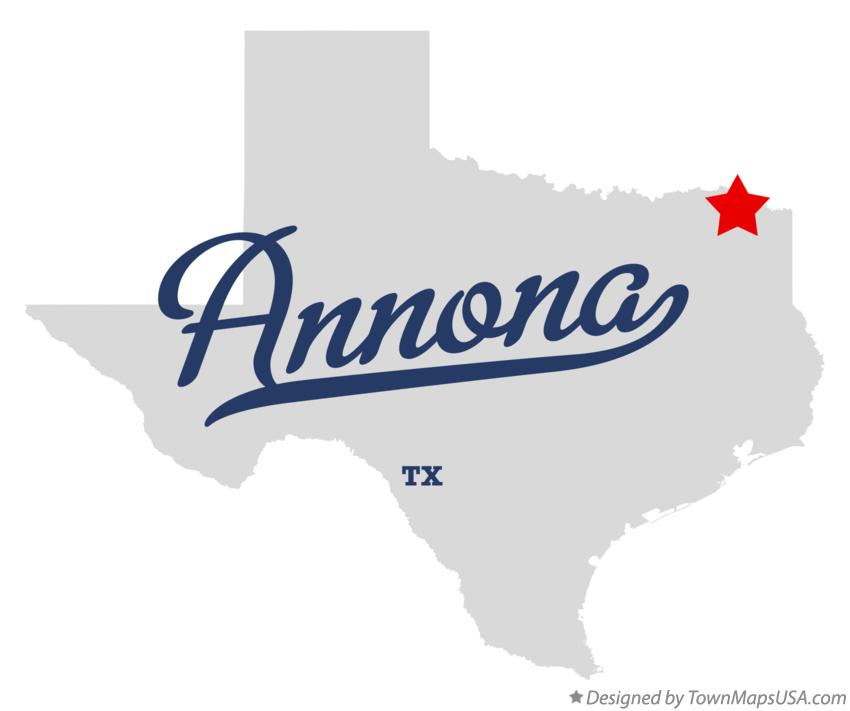 Map of Annona Texas TX