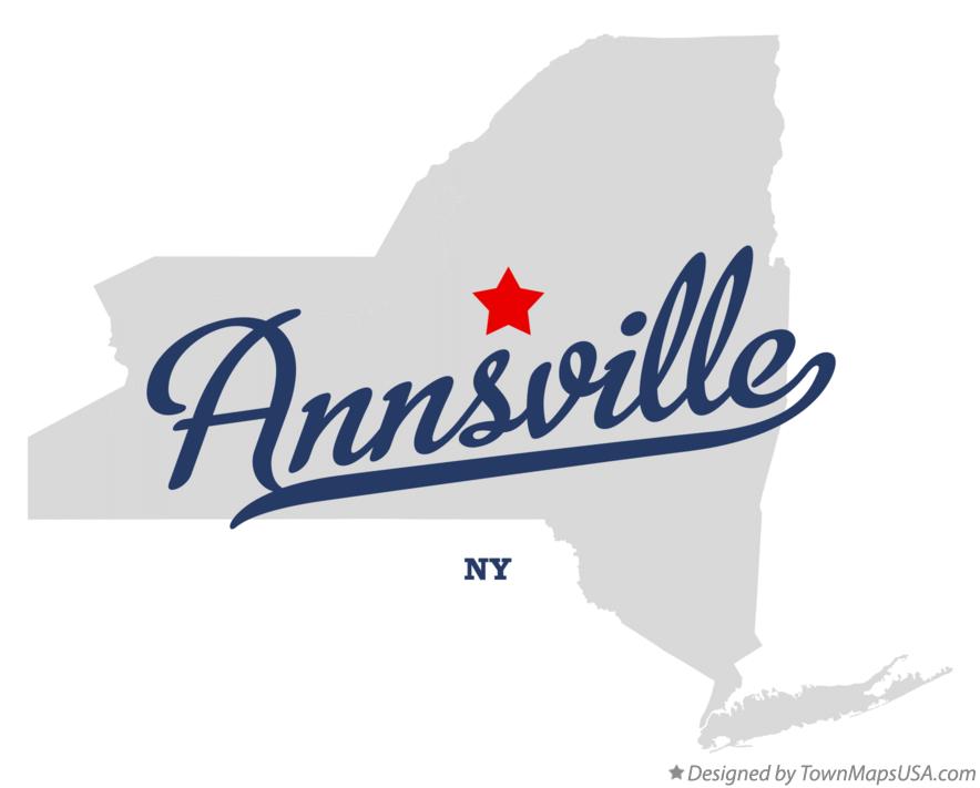 Map of Annsville New York NY