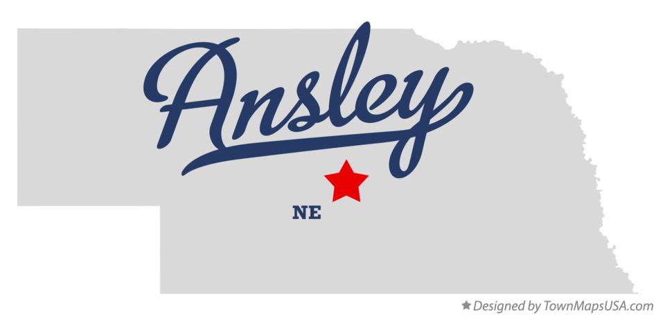 Map of Ansley Nebraska NE