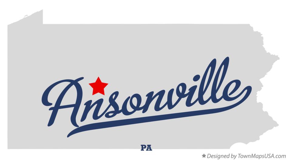 Map of Ansonville Pennsylvania PA
