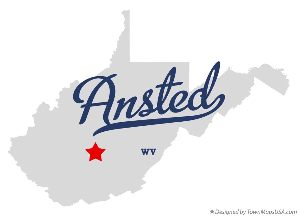 Map of Ansted West Virginia WV