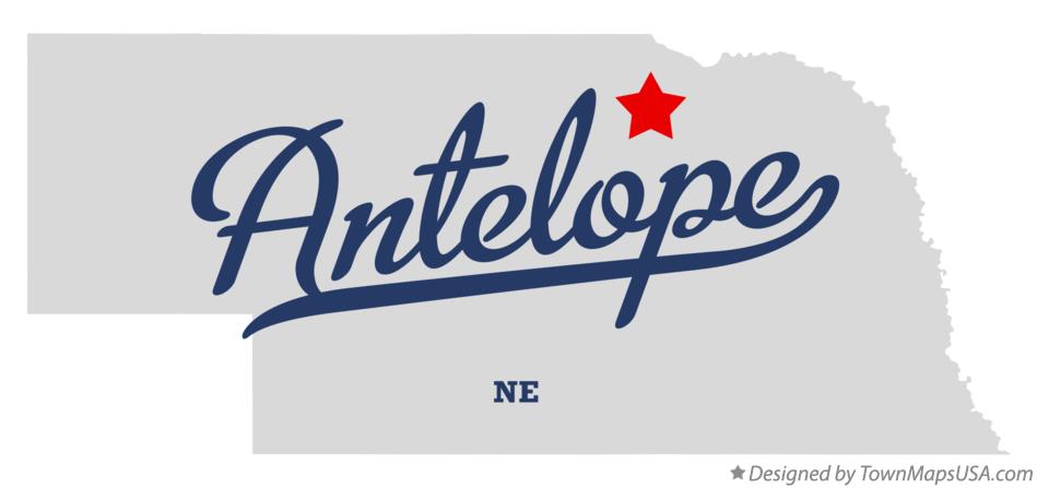 Map of Antelope Nebraska NE