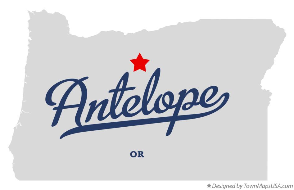 Map of Antelope Oregon OR
