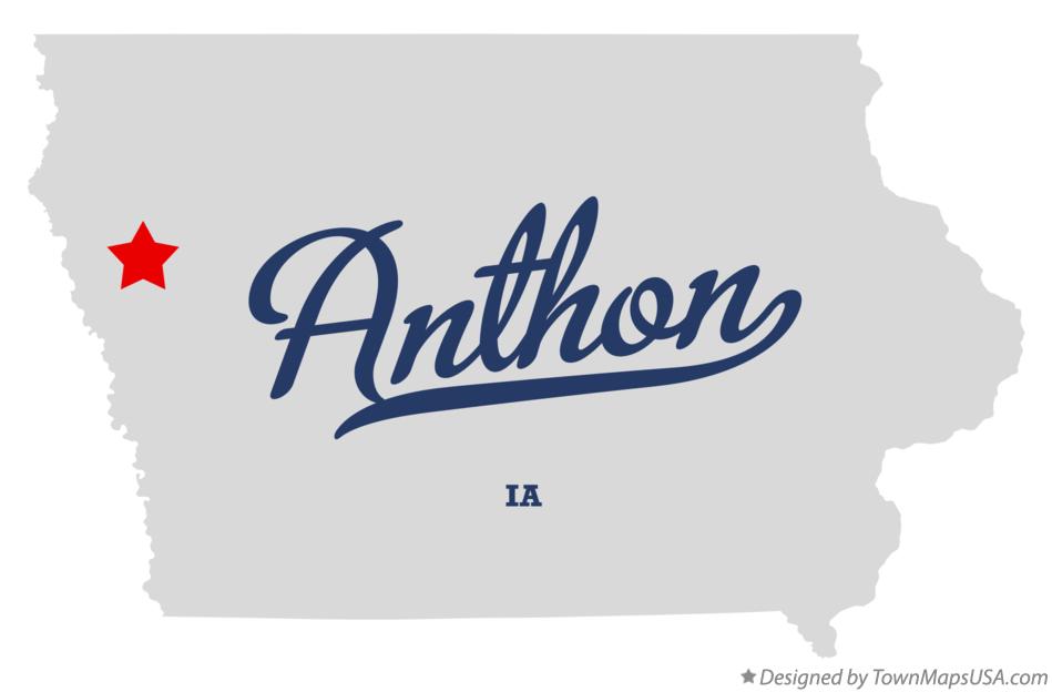 Map of Anthon Iowa IA