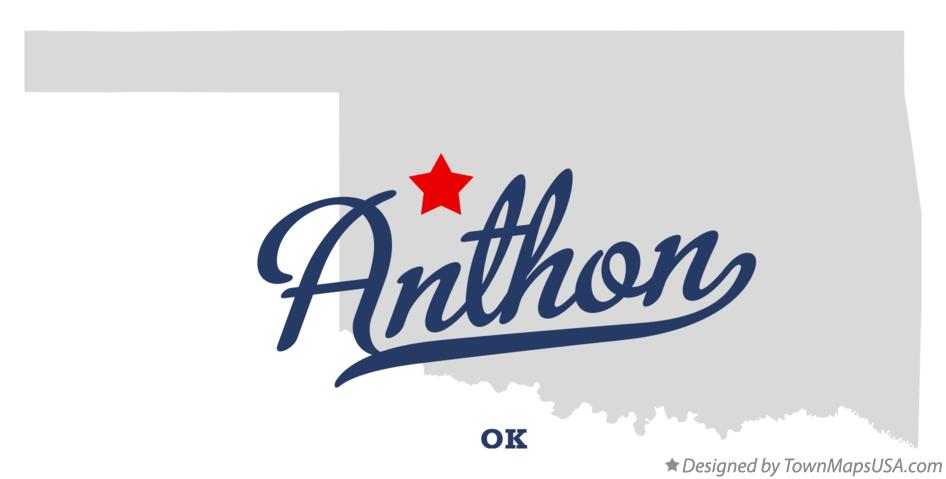 Map of Anthon Oklahoma OK