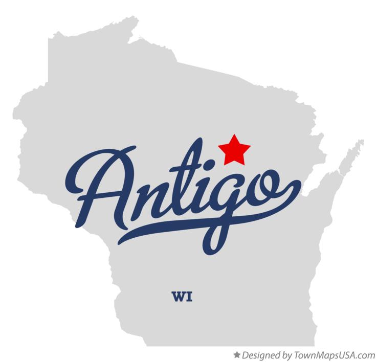 Map of Antigo Wisconsin WI