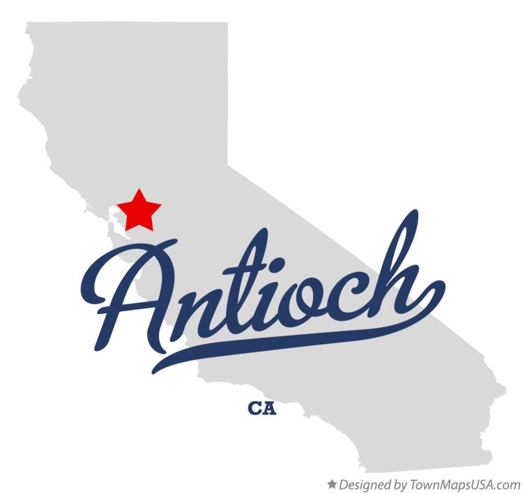 Map of Antioch California CA