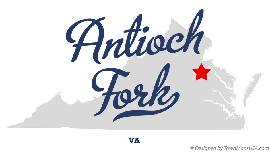 Map of Antioch Fork Virginia VA