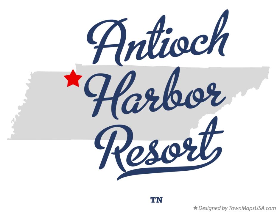 Map of Antioch Harbor Resort Tennessee TN