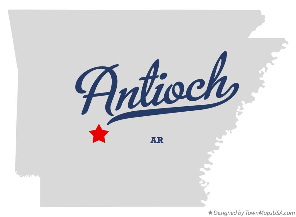 Map of Antioch Arkansas AR