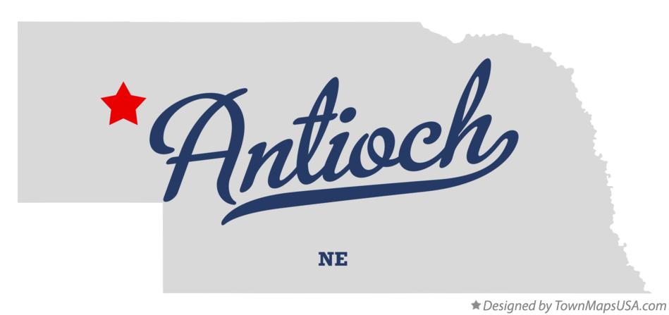 Map of Antioch Nebraska NE