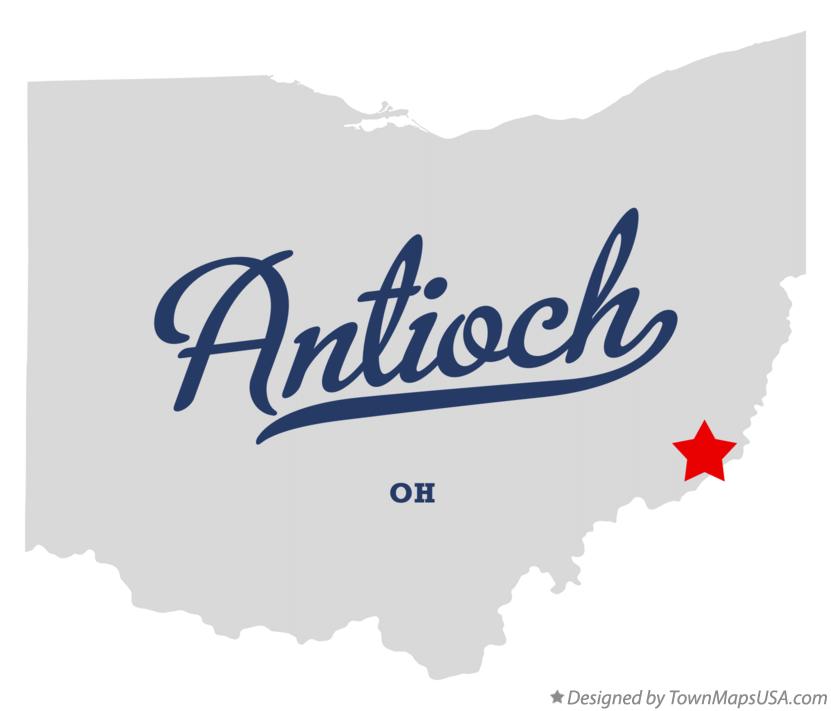Map of Antioch Ohio OH