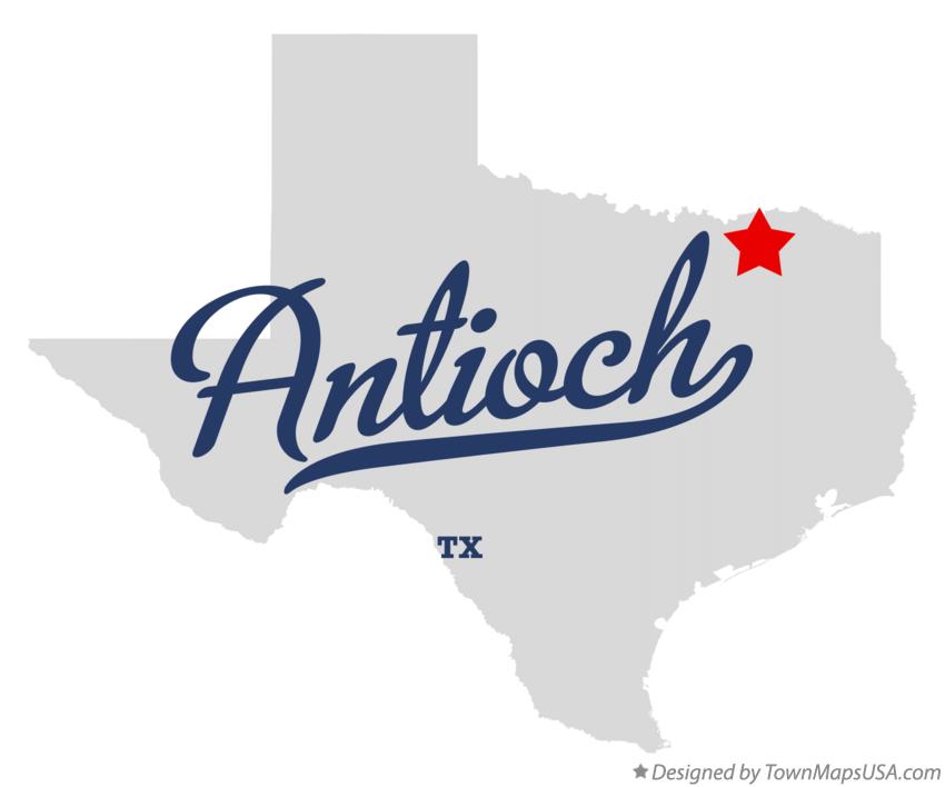 Map of Antioch Texas TX