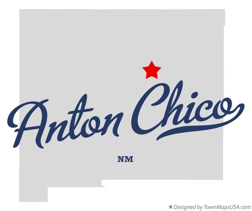 Map of Anton Chico New Mexico NM