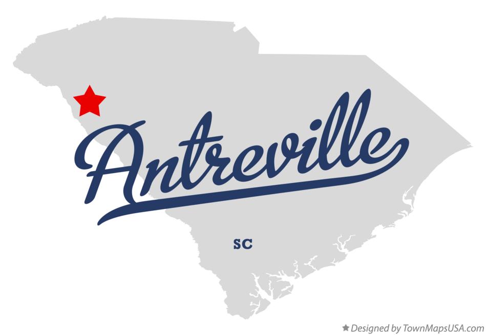 Map of Antreville South Carolina SC