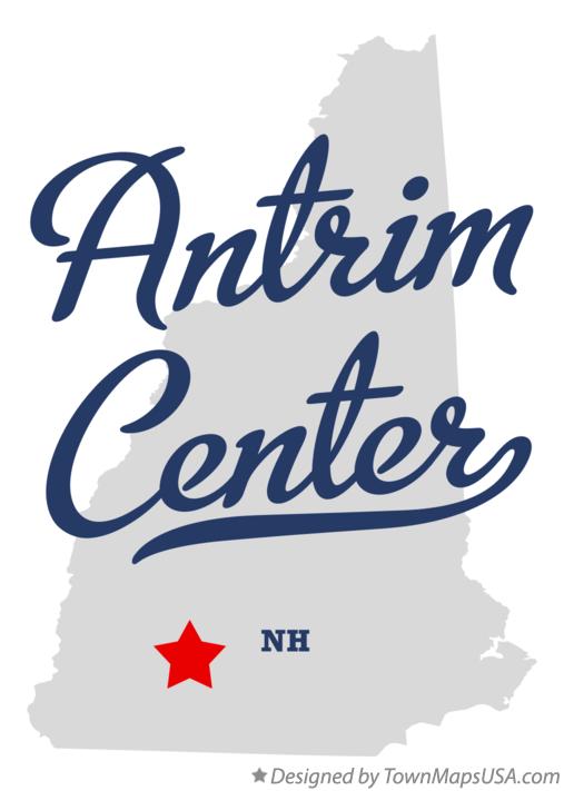 Map of Antrim Center New Hampshire NH