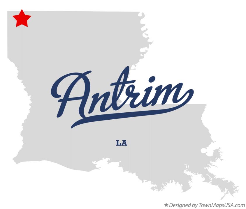 Map of Antrim Louisiana LA