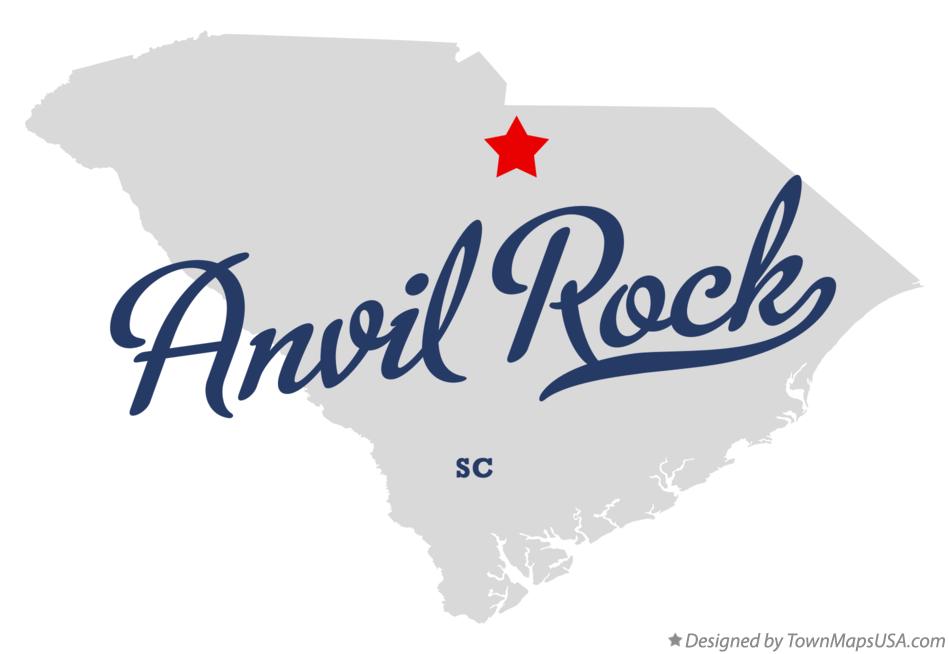 Map of Anvil Rock South Carolina SC