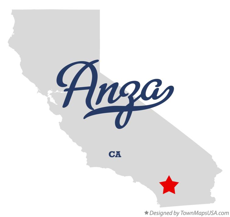Map of Anza California CA