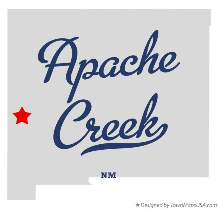 Map of Apache Creek New Mexico NM