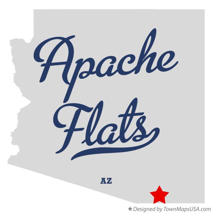 Map of Apache Flats Arizona AZ