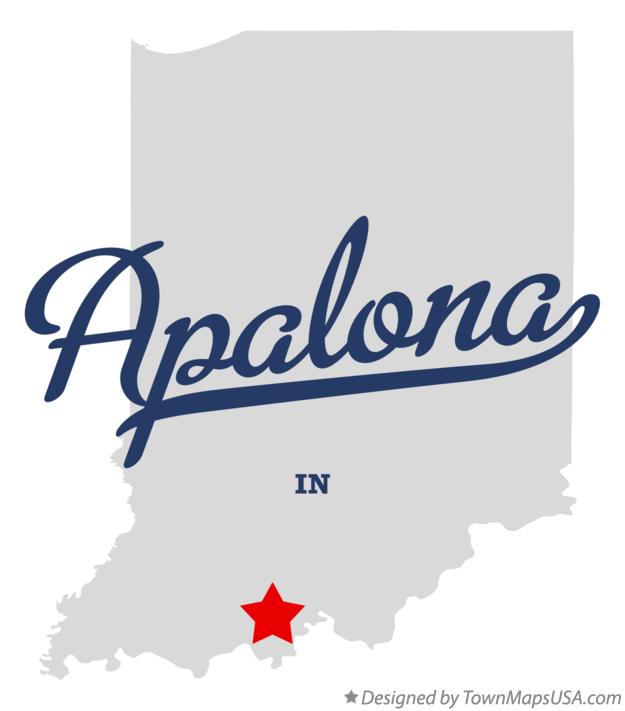 Map of Apalona Indiana IN