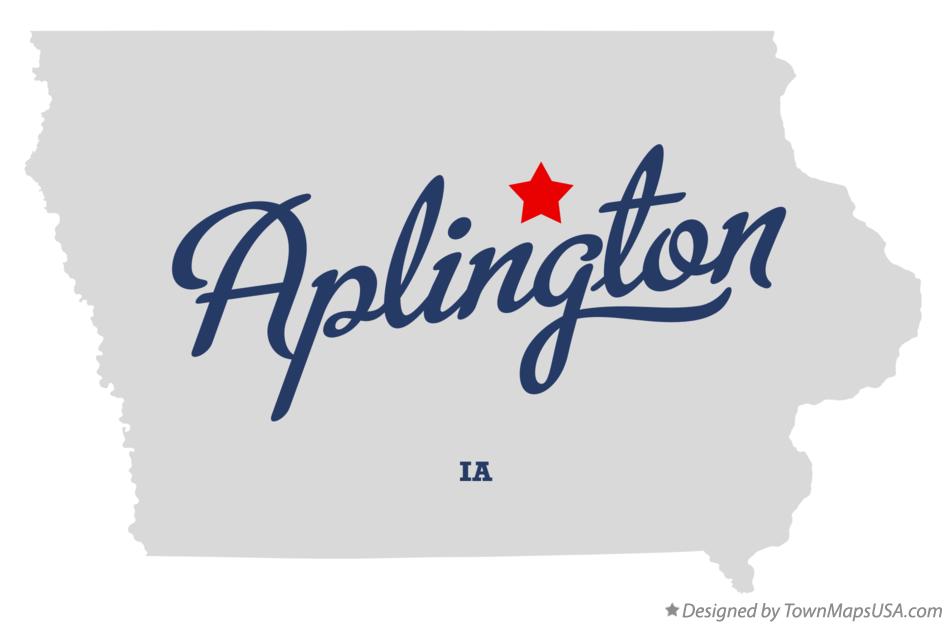 Map of Aplington Iowa IA