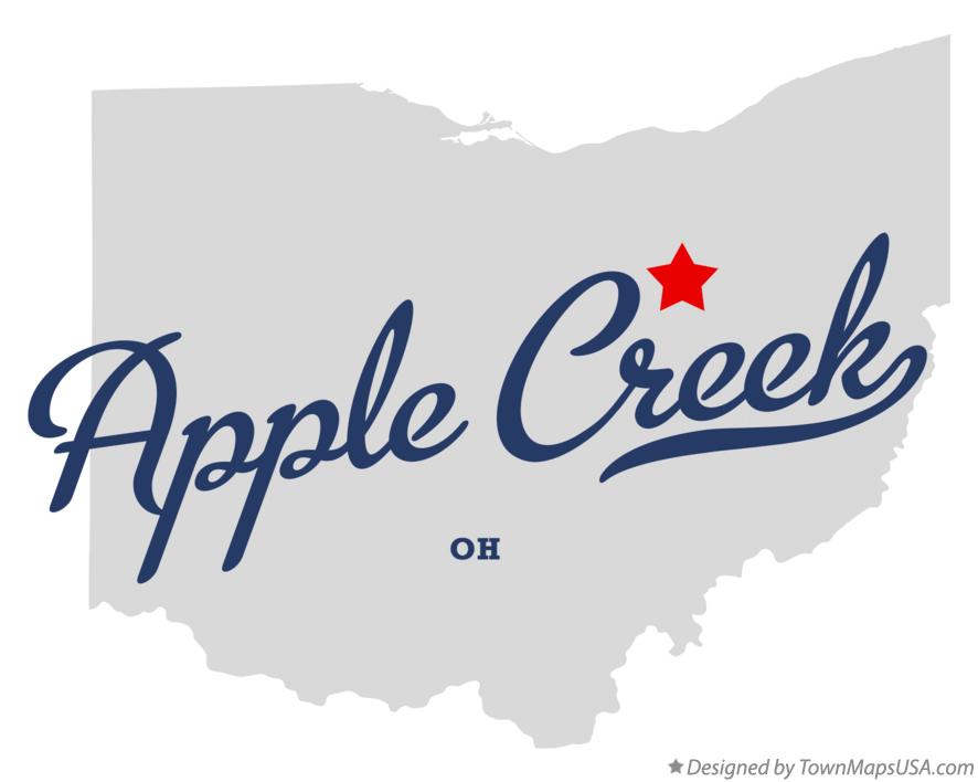 Map of Apple Creek Ohio OH