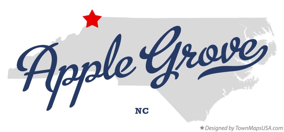Map of Apple Grove North Carolina NC