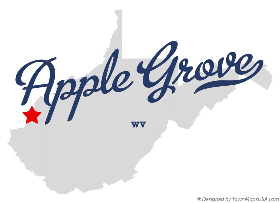 Map of Apple Grove West Virginia WV