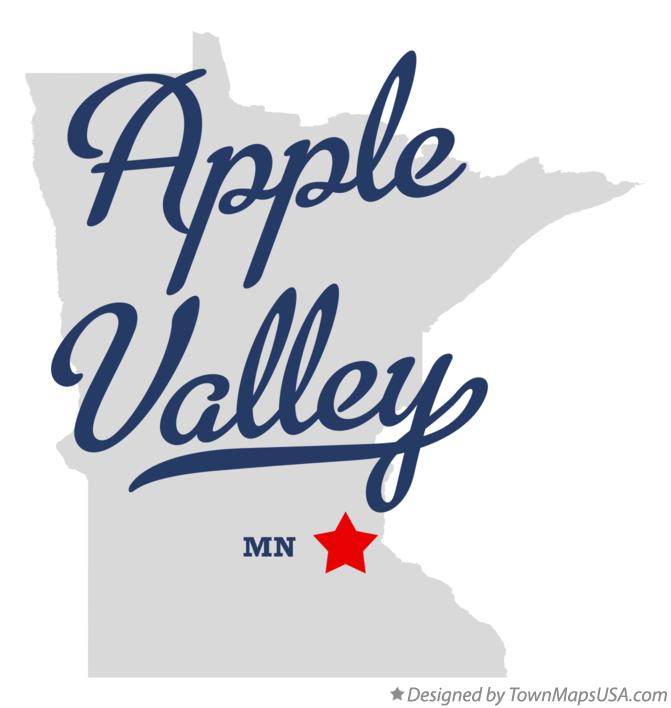 Map of Apple Valley Minnesota MN