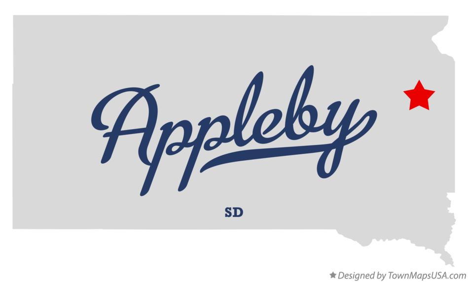 Map of Appleby South Dakota SD