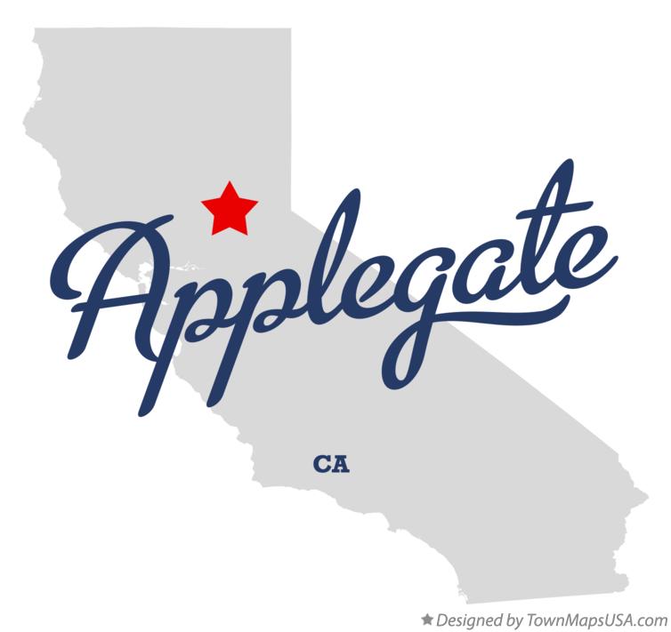 Map of Applegate California CA