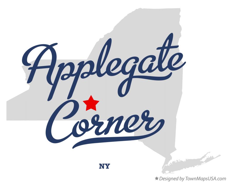 Map of Applegate Corner New York NY