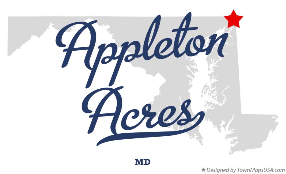Map of Appleton Acres Maryland MD