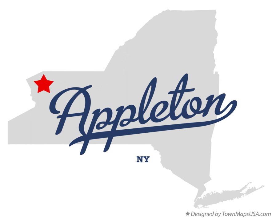 Map of Appleton New York NY