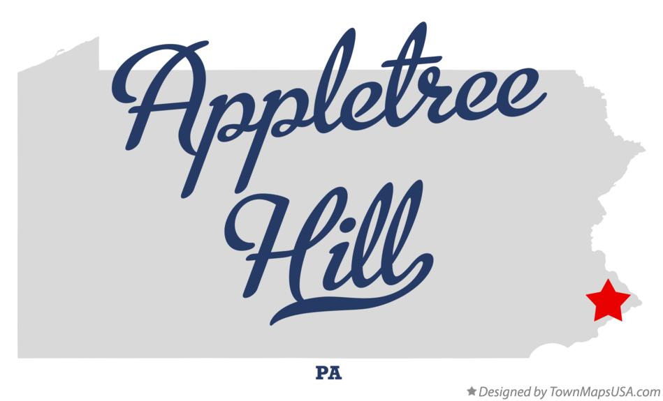 Map of Appletree Hill Pennsylvania PA