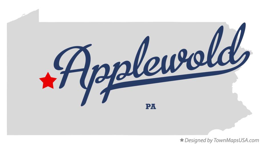 Map of Applewold Pennsylvania PA