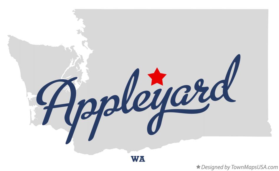 Map of Appleyard Washington WA