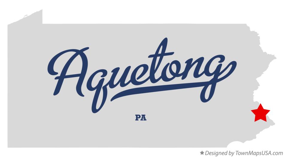 Map of Aquetong Pennsylvania PA
