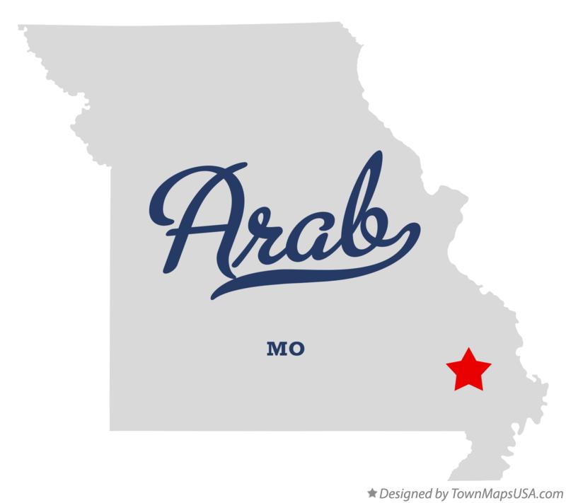 Map of Arab Missouri MO