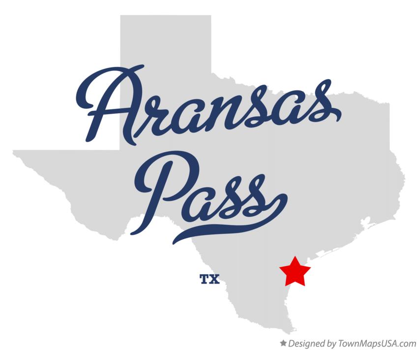 Map of Aransas Pass Texas TX