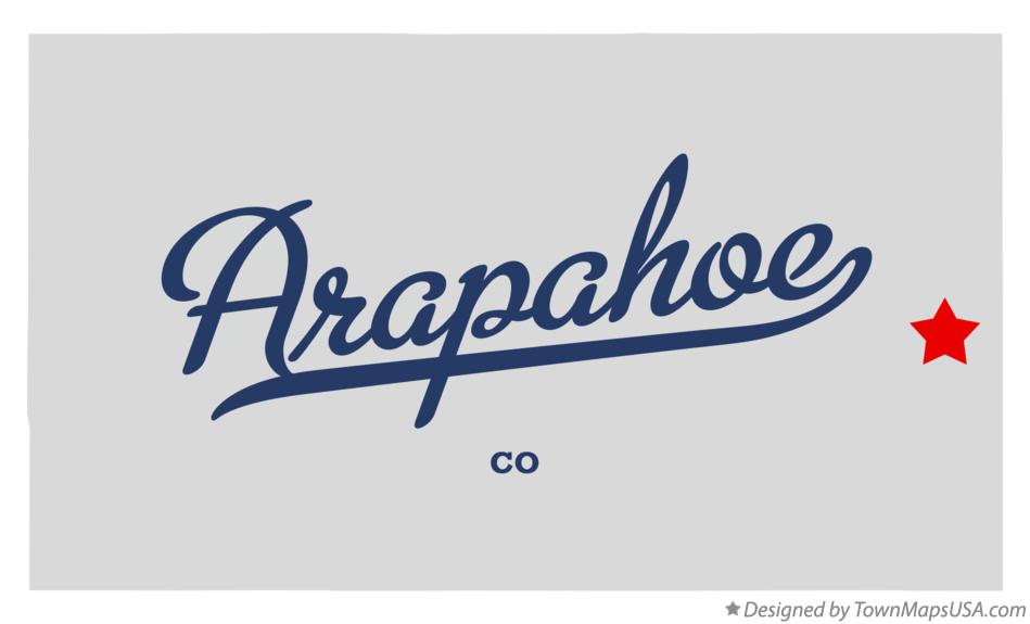 Map of Arapahoe Colorado CO